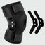 Hinged Knee Brace Support for Swollen ACL, Tendon, Ligament and Meniscus Injuries with Side Stabilizers and Patella Gel Pad