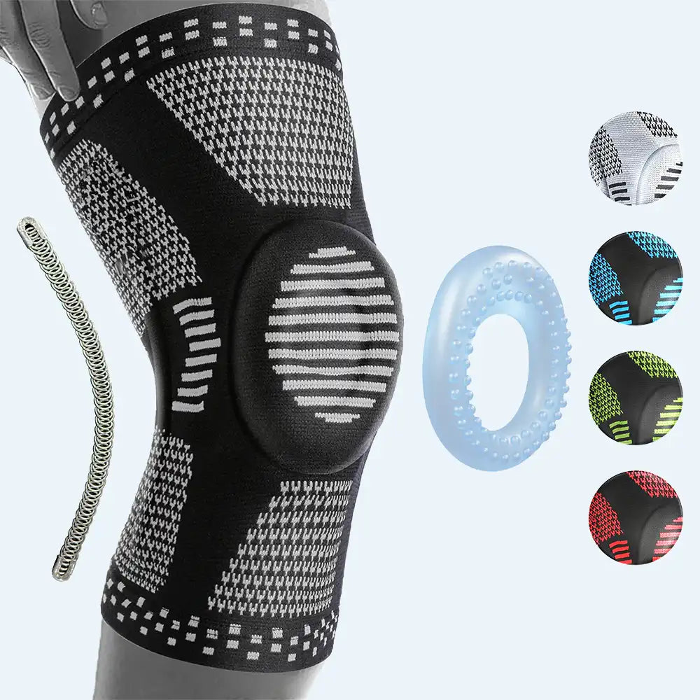 Compression Knee Brace with Gel Pads and Patella Stabilizers Supports Main image
