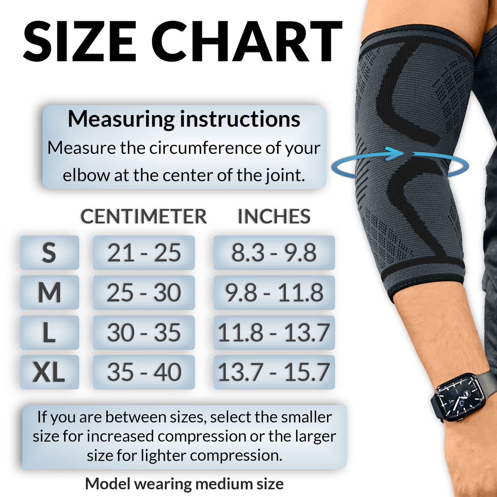 Compression Elbow Support Sleeve for Tennis Elbow Pain Relief