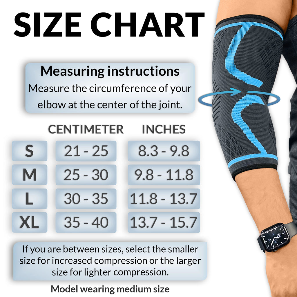 Compression Elbow Support Sleeve for Tennis Elbow Pain Relief