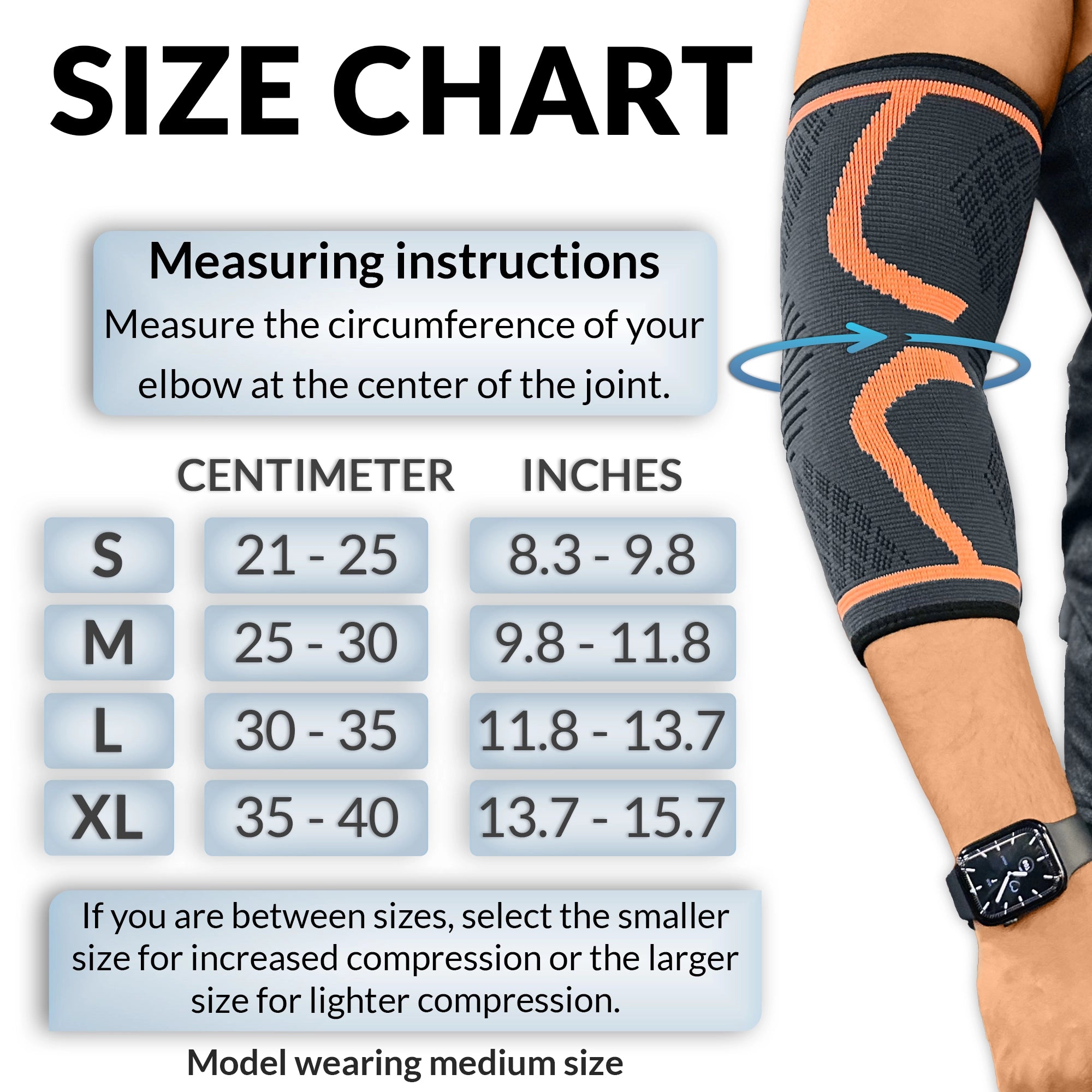 Compression Elbow Support Sleeve for Tennis Elbow Pain Relief