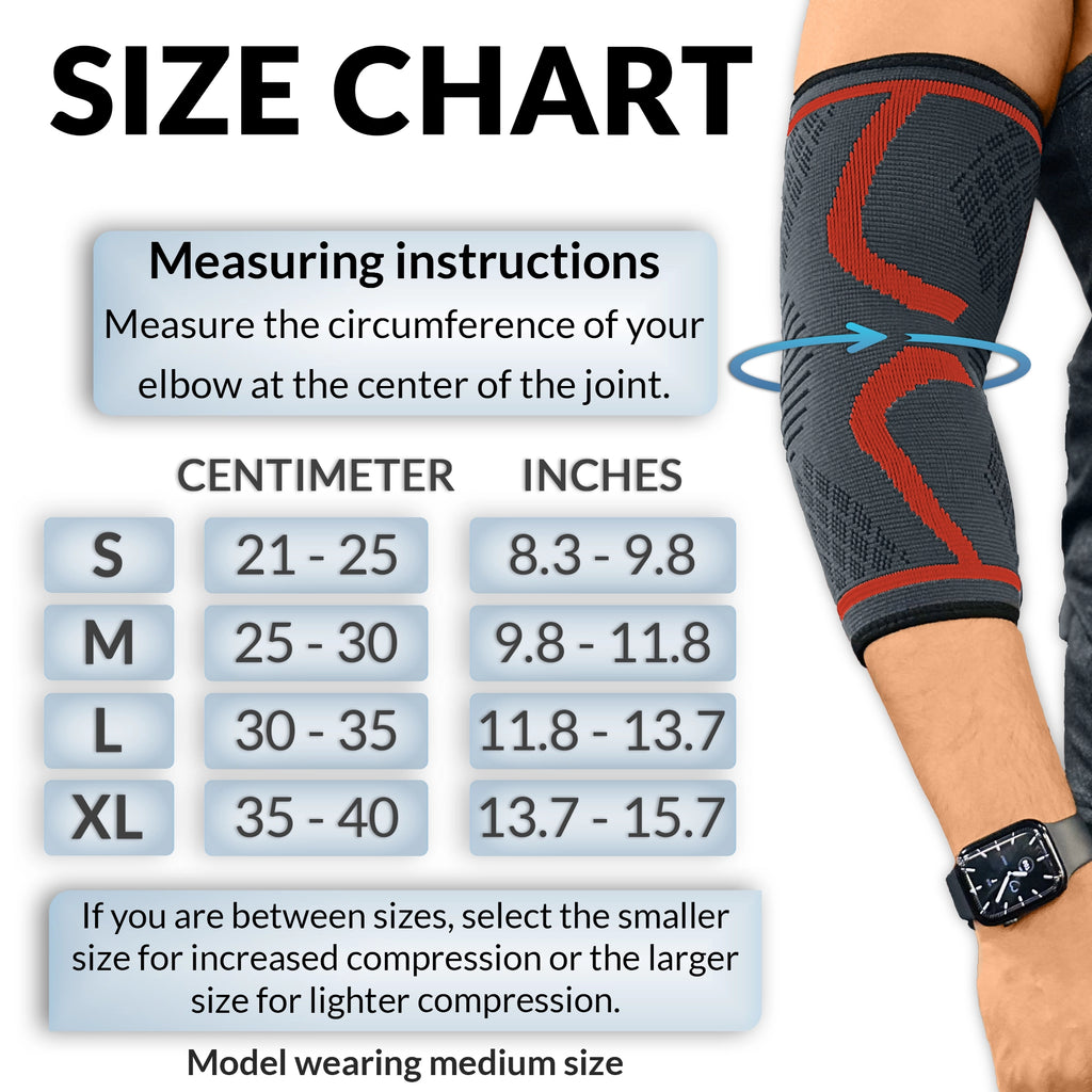 Compression Elbow Support Sleeve for Tennis Elbow Pain Relief