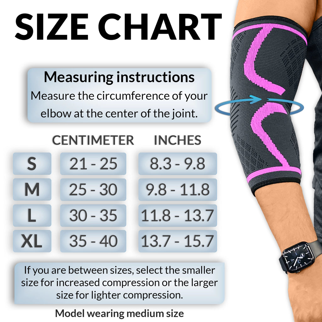 Compression Elbow Support Sleeve for Tennis Elbow Pain Relief