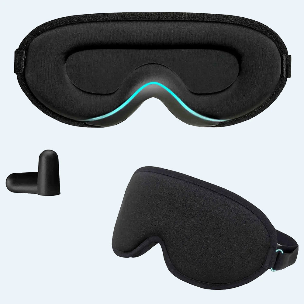 Sleep Eye Mask — Total Blackout with Ear Plugs Main image