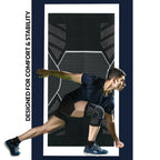 1 Pair Knee Support for Women & Men, Compression Knee Sleeves for Sports, Running, Squats, and Workouts, Flexible & Comfortable Fit