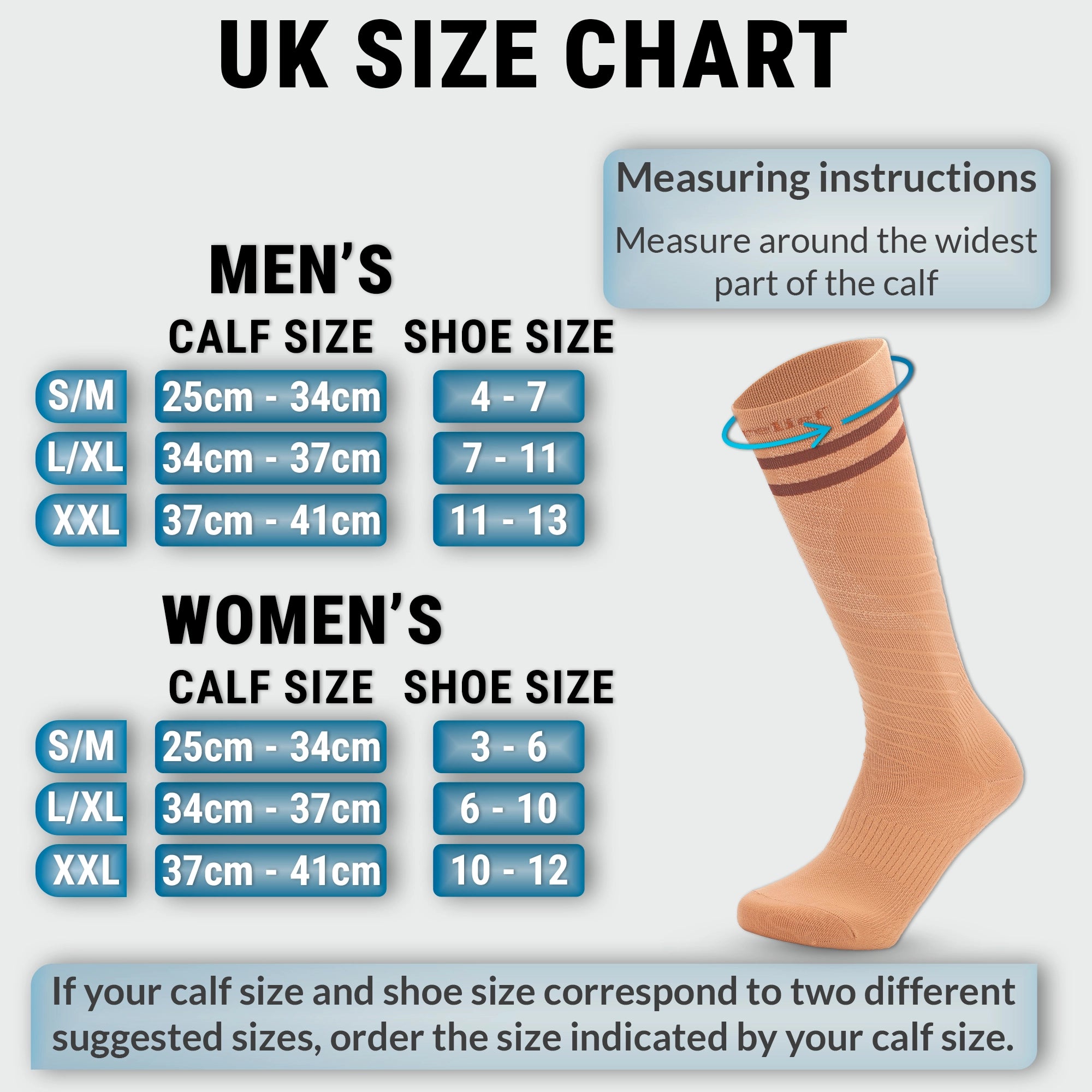 Knee High Compression Socks Stockings for Women, Men, Running, Cycling, Nurses, Flying, Edema, Pregnancy, 15-20 mmHG