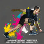 1 Pair Knee Support for Women & Men, Compression Knee Sleeves for Sports, Running, Squats, and Workouts, Flexible & Comfortable Fit