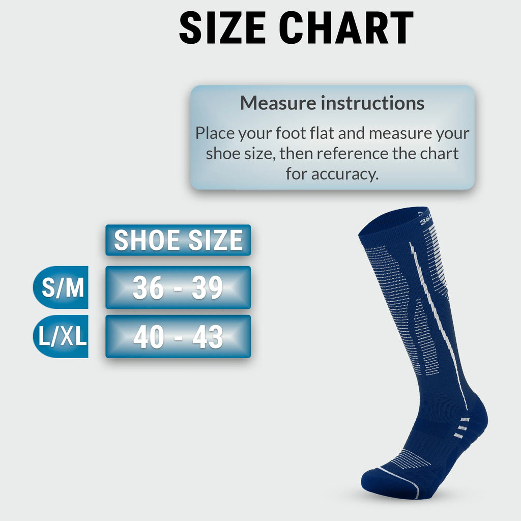 Premium Compression Socks, 15-20 mmHG for Flight, Running, Nursing, Soft Breathable and Comfy Fabric Sports