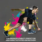 1 Pair Knee Support for Women & Men, Compression Knee Sleeves for Sports, Running, Squats, and Workouts, Flexible & Comfortable Fit