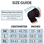 1 Pair Knee Support for Women & Men, Compression Knee Sleeves for Sports, Running, Squats, and Workouts, Flexible & Comfortable Fit