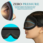 Comfortable Sleep Eye Mask for Men & Women, Total Blackout, Zero Eye Pressure, Soft Fit & Travel-Friendly with Adjustable Strap & Ear Plugs