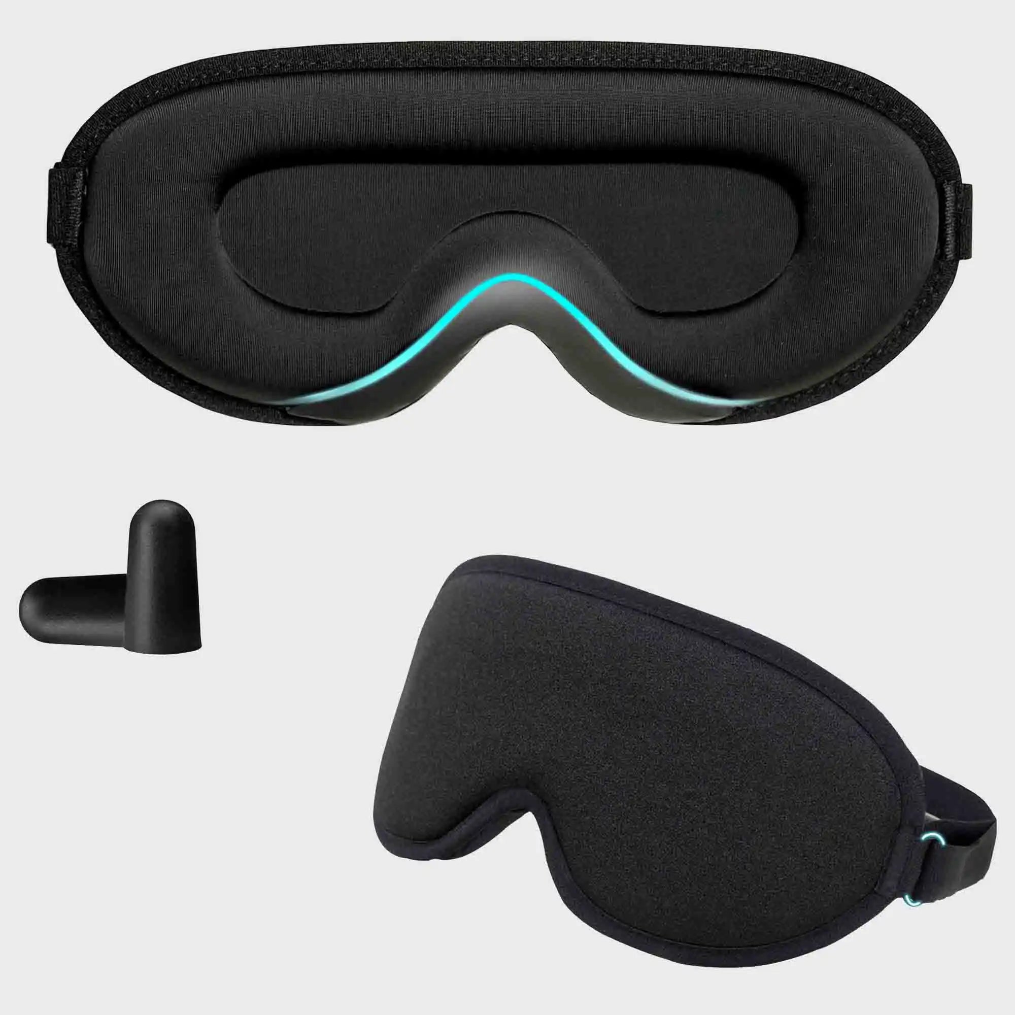 Comfortable Sleep Eye Mask for Men & Women, Total Blackout, Zero Eye Pressure, Soft Fit & Travel-Friendly with Adjustable Strap & Ear Plugs Main image