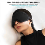 Comfortable Sleep Eye Mask for Men & Women, Total Blackout, Zero Eye Pressure, Soft Fit & Travel-Friendly with Adjustable Strap & Ear Plugs