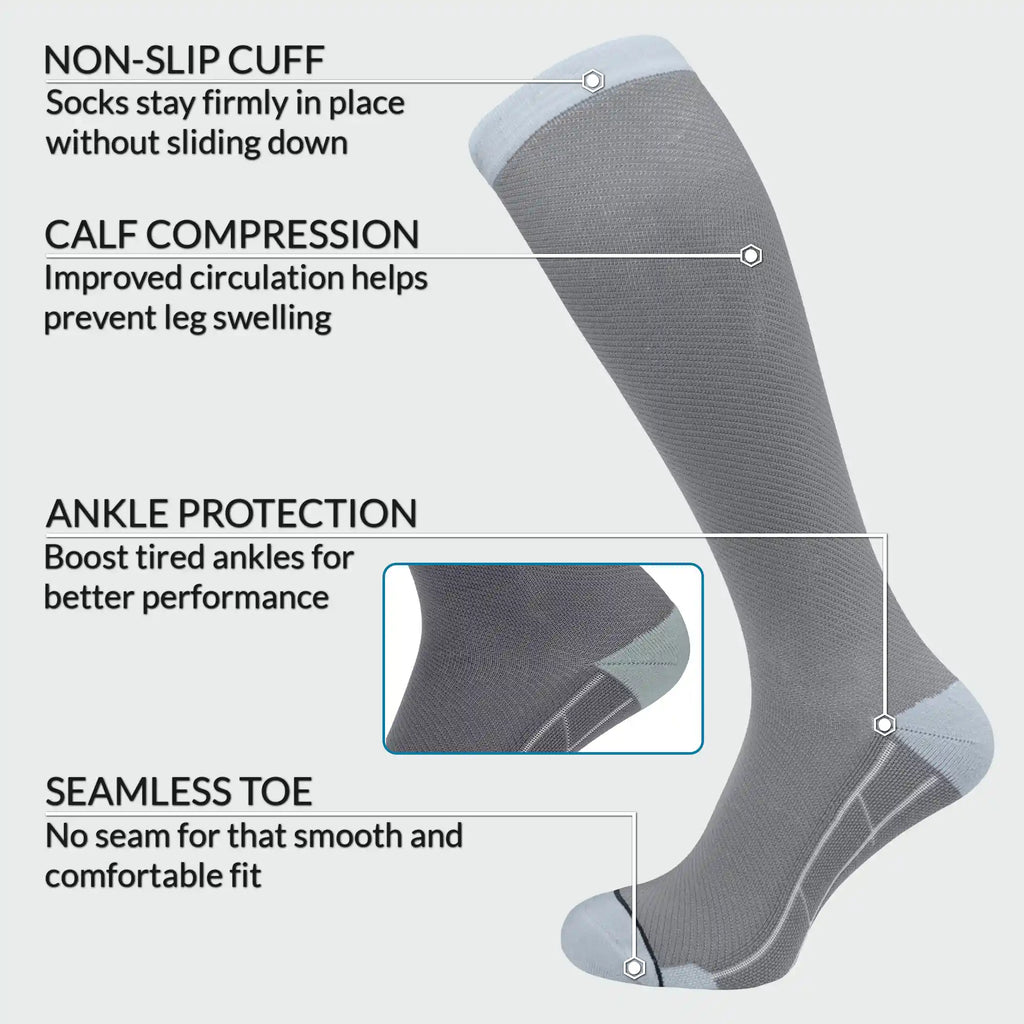 Compression Socks for Swollen Legs & Long Flights