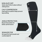 Open Toe Compression Socks for Women & Men, 15-20 mmHG, Travel, Running, Nurses, Flight, Maternity, Pregnancy
