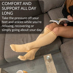 3 Pack Compression Socks for Swollen Legs & Long Flights
