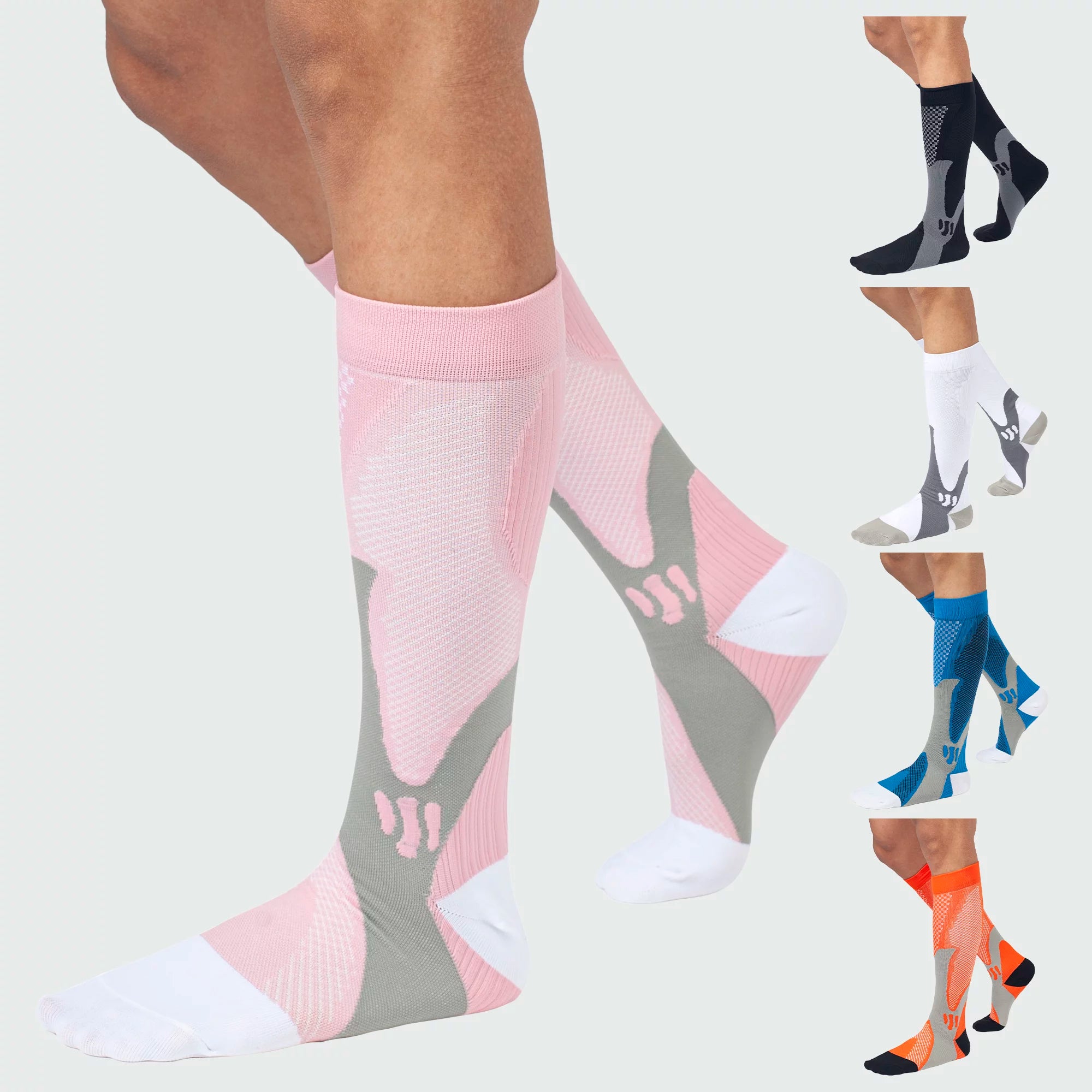 Copper Compression Socks for Women & Men, Running, Nurses, 15-20 mmHG, Shin Splint, Flight Travel, Maternity, Pregnancy