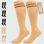 Knee High Compression Socks Stockings for Women, Men, Running, Cycling, Nurses, Flying, Edema, Pregnancy, 15-20 mmHG