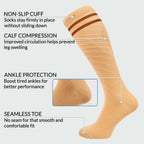 Knee High Compression Socks Stockings for Women, Men, Running, Cycling, Nurses, Flying, Edema, Pregnancy, 15-20 mmHG