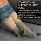 Premium Compression Socks for Women & Men, 15-20 mmHg Travel Flight Socks, Graduated Support, Ideal for Running, Cycling & during Maternity