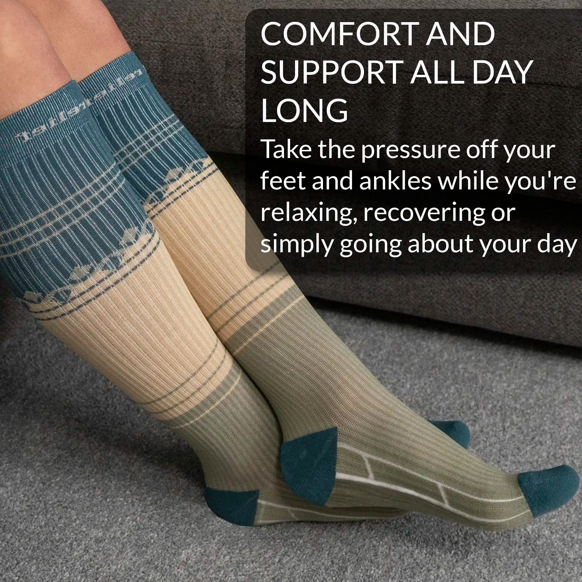 Premium Compression Socks for Women & Men, 15-20 mmHg Travel Flight Socks, Graduated Support, Ideal for Running, Cycling & during Maternity