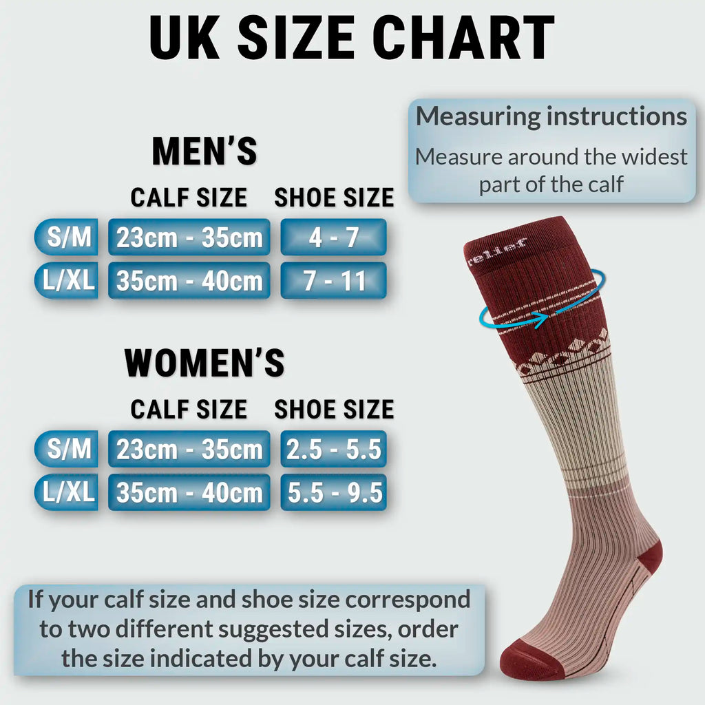 Premium Compression Socks for Women & Men, 15-20 mmHg Travel Flight Socks, Graduated Support, Ideal for Running, Cycling & during Maternity