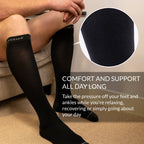 Compression Socks for Women and Men, 15-20 mmHG Premium Socks for Flight, Swollen Legs, DVT, Varicose Veins, Athletic Running, Cycling, Gym