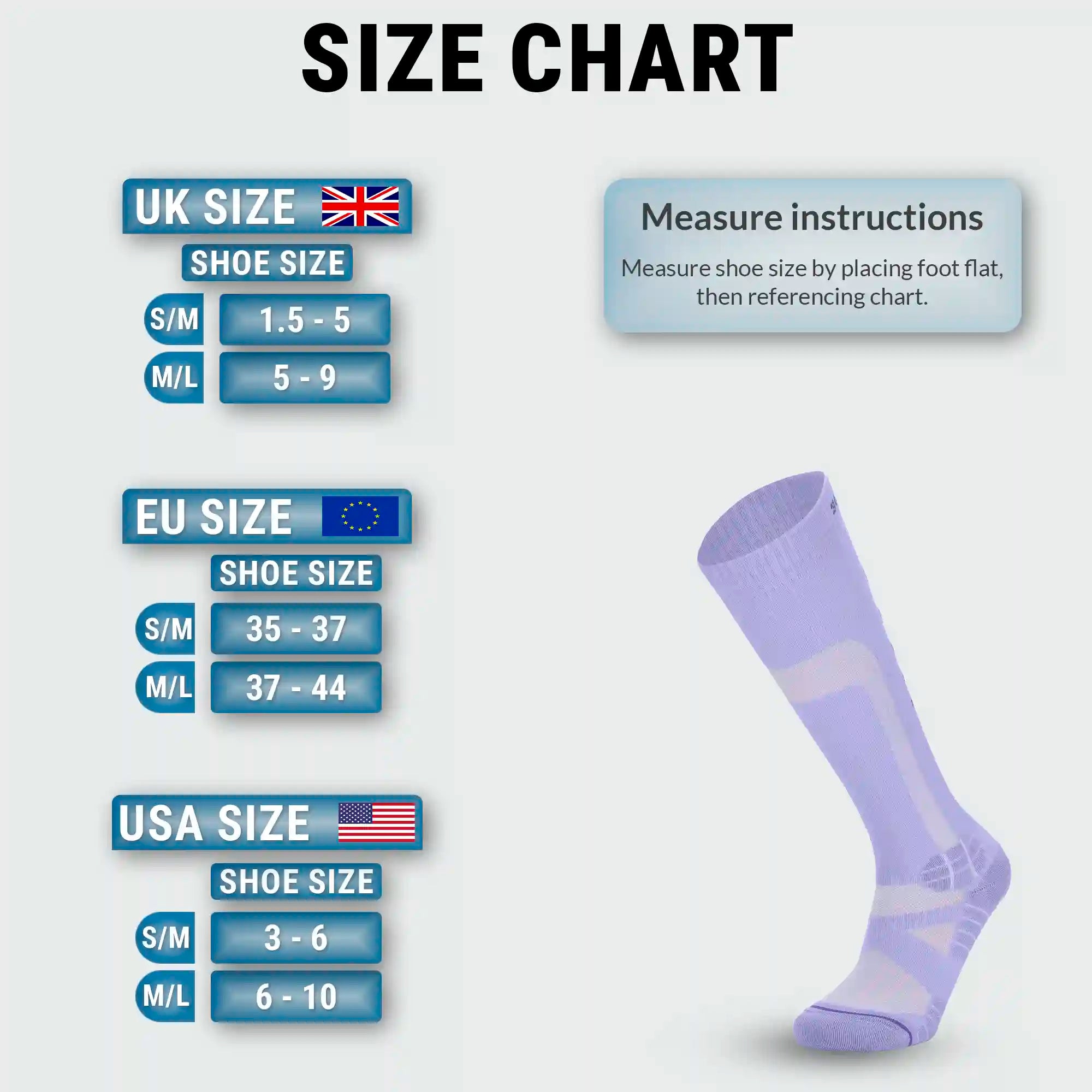 Premium Compression Socks 15-20 mmHG for Running, Pregnancy, Flight with Soft, Breathable, Comfy Fabric Sports