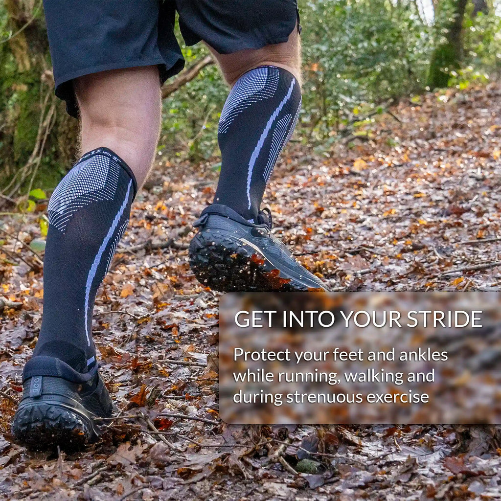 Premium Compression Socks, 15-20 mmHG for Flight, Running, Nursing, Soft Breathable and Comfy Fabric Sports