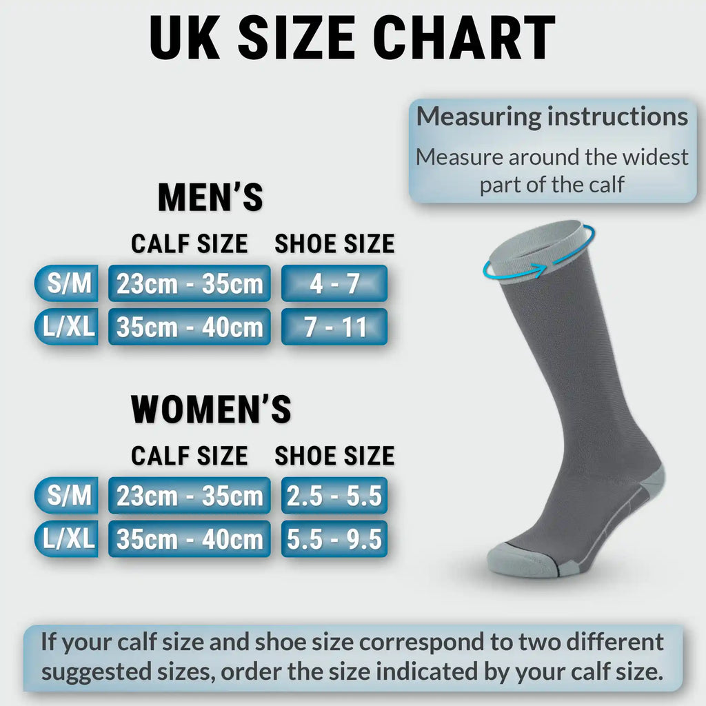 Compression Socks for Swollen Legs & Long Flights
