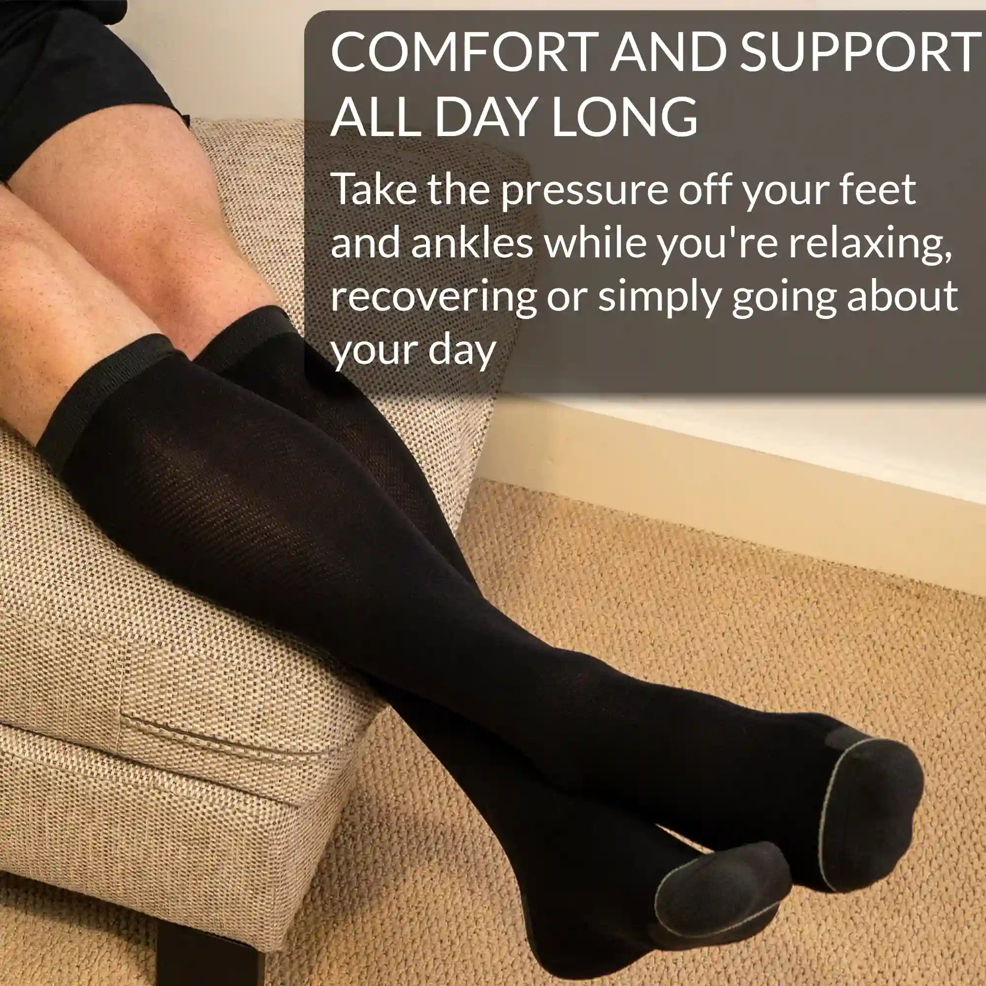 Compression Socks for Swollen Legs & Long Flights