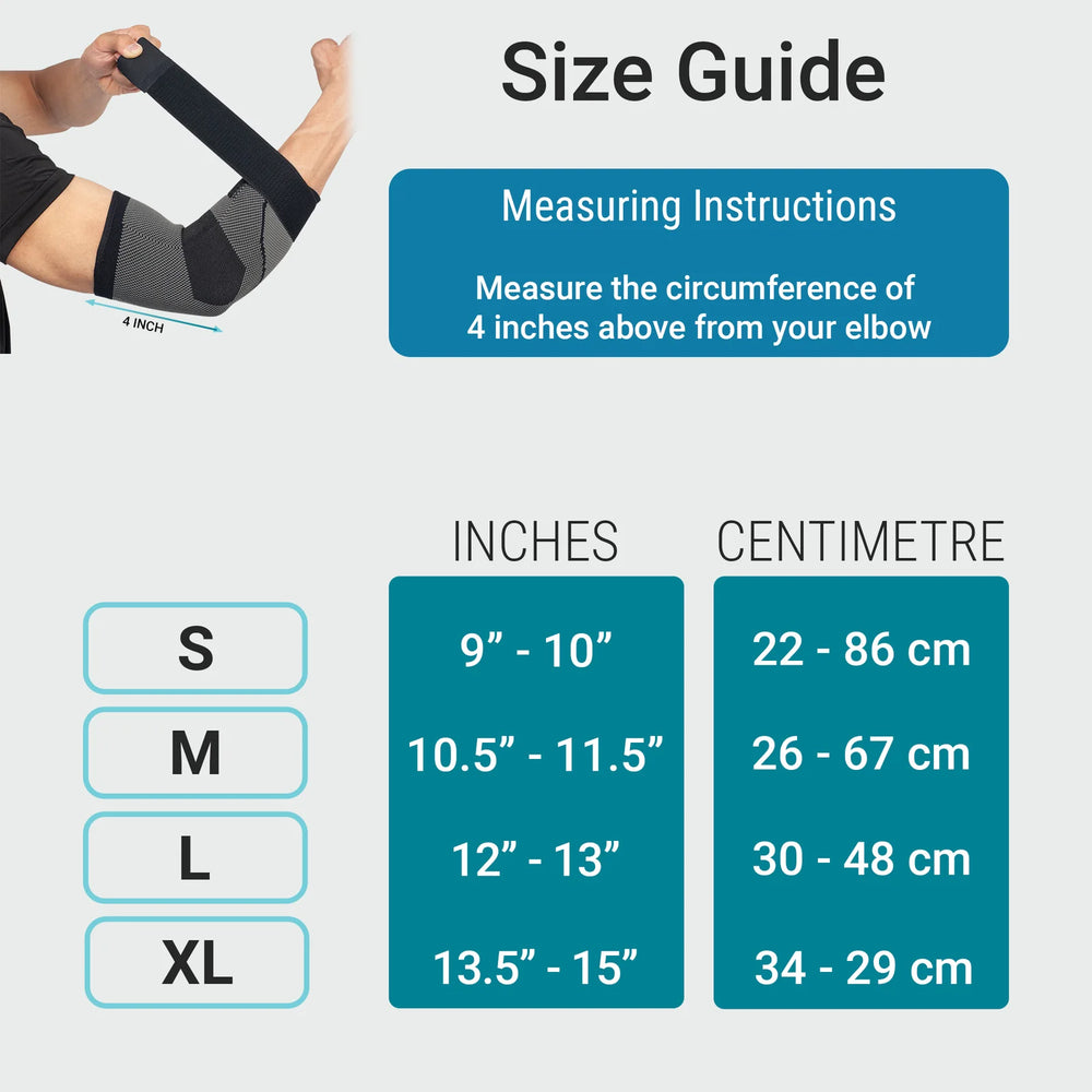 Elbow Compression Sleeve With Strap for Tennis & Golf