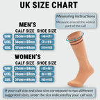 Knee High Compression Socks Stockings for Women, Men, Running, Cycling, Nurses, Flying, Edema, Pregnancy, 15-20 mmHG