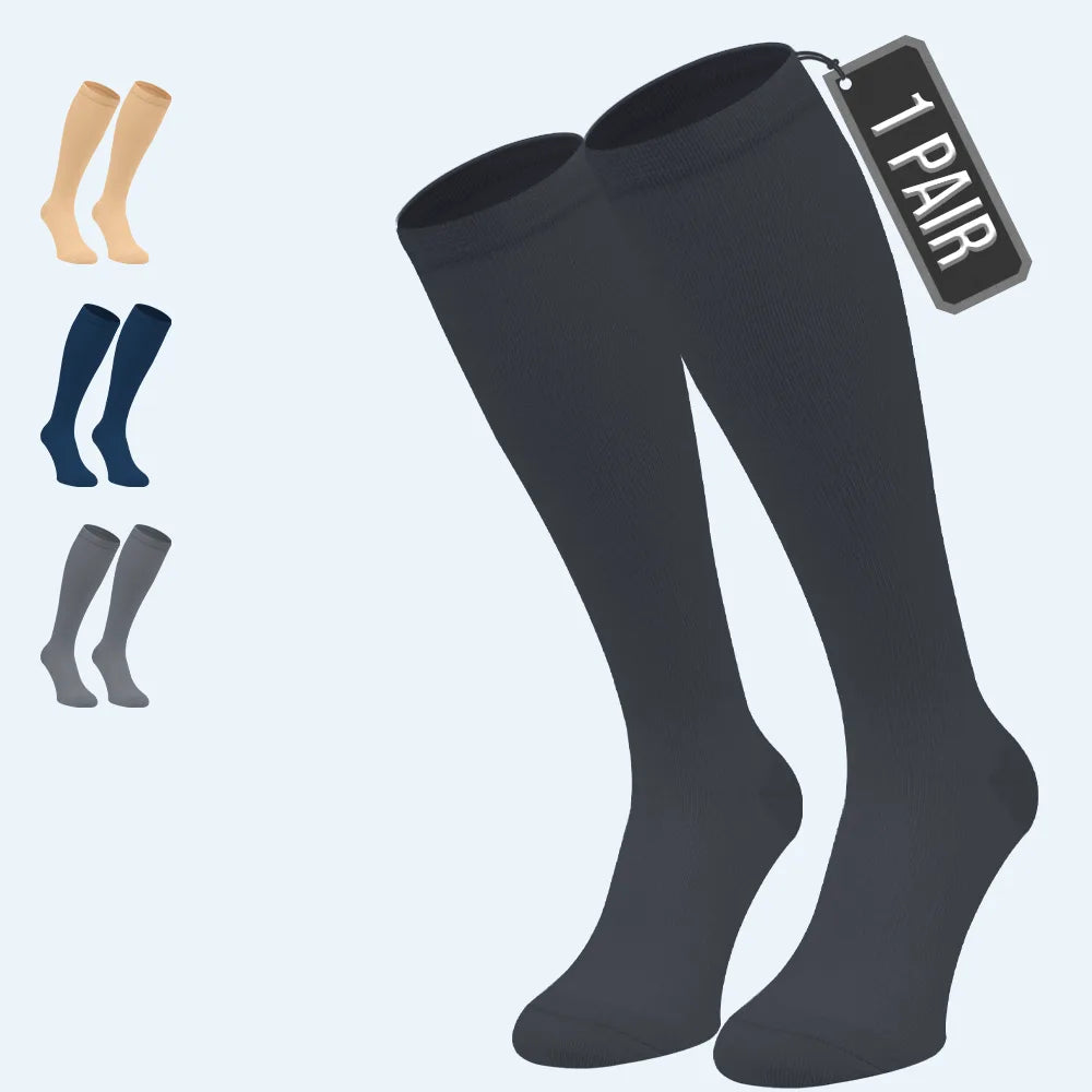 Compression Socks for Women & Men – Long Flight Travel Support
