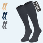 3 Pack Compression Socks for Women, Men, Pregnancy, 15-20 mmHG, Travel, Swollen Legs, Support for Active Life Style and Better Blood Circulation