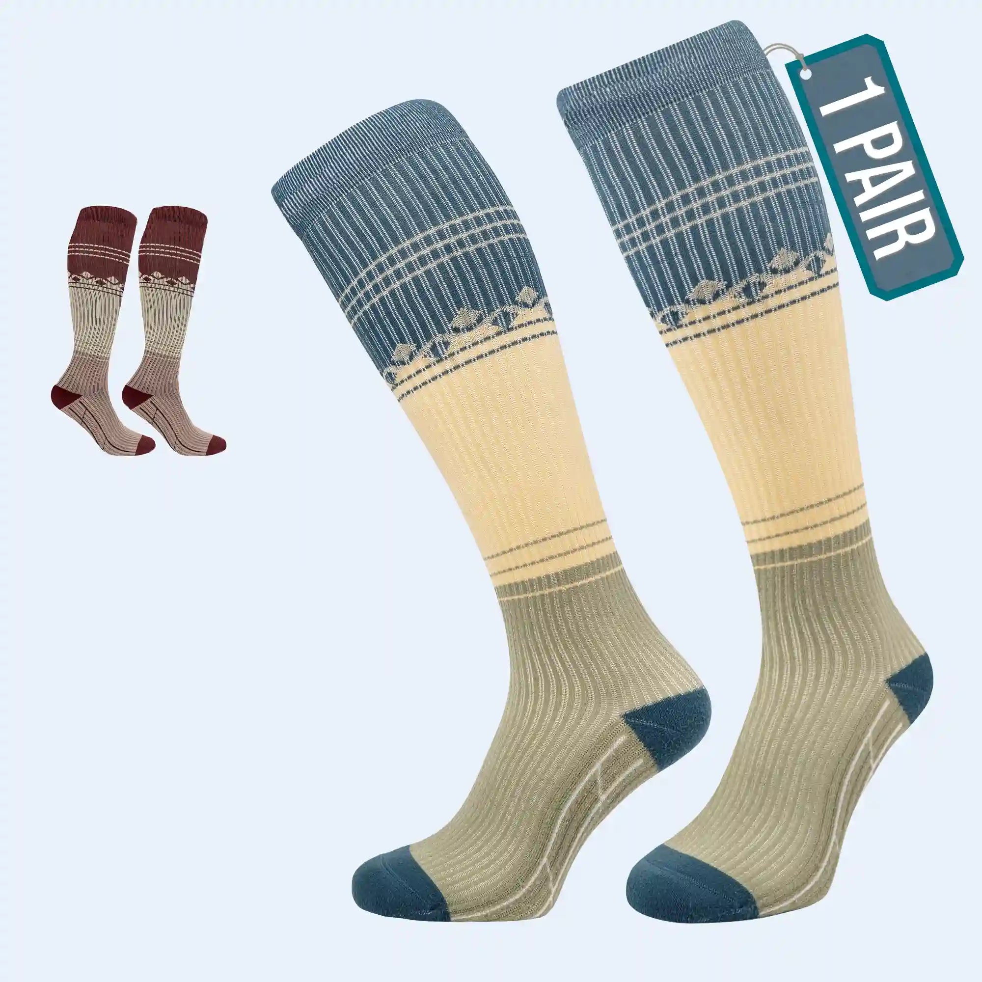 Premium Compression Socks for Long Flights & Running Main image