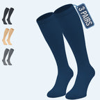3 Pack Compression Socks for Swollen Legs & Long Flights