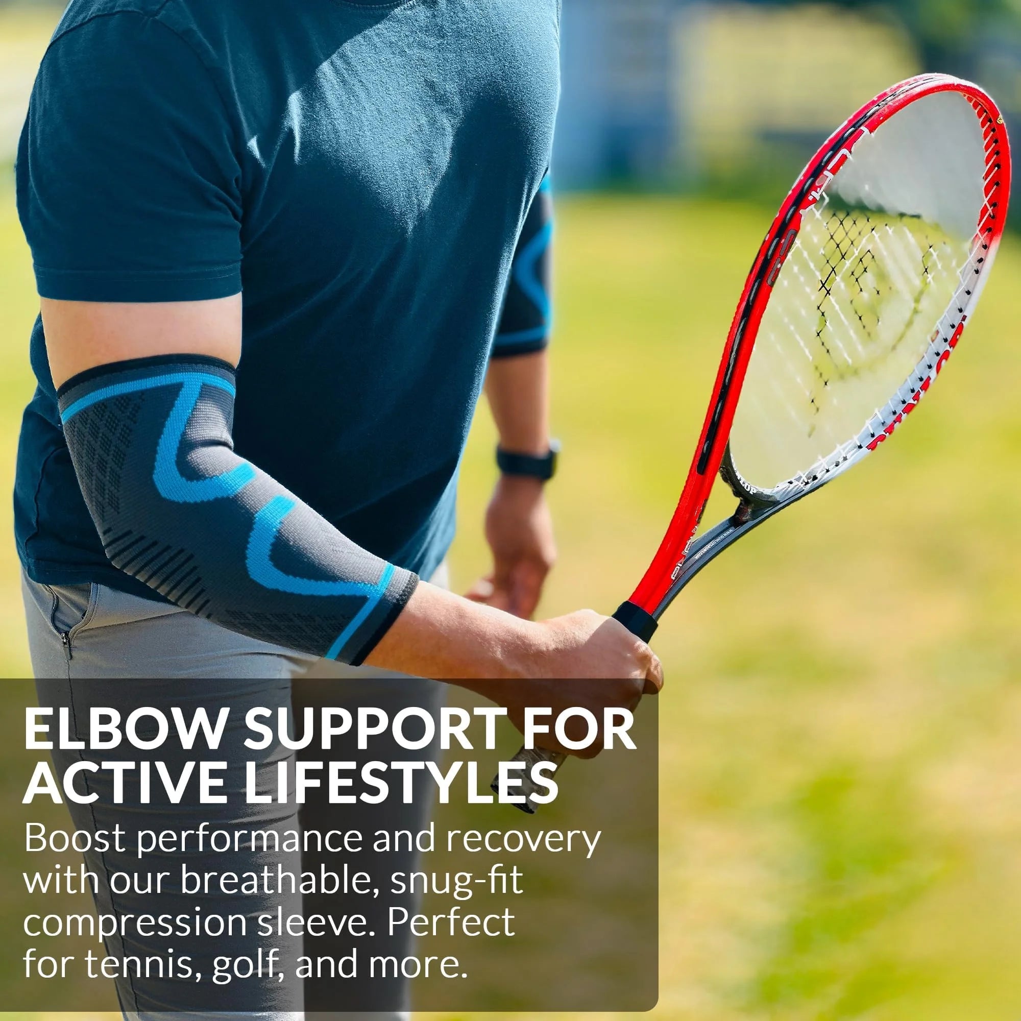 Compression Elbow Support Sleeve for Tennis Elbow Pain Relief