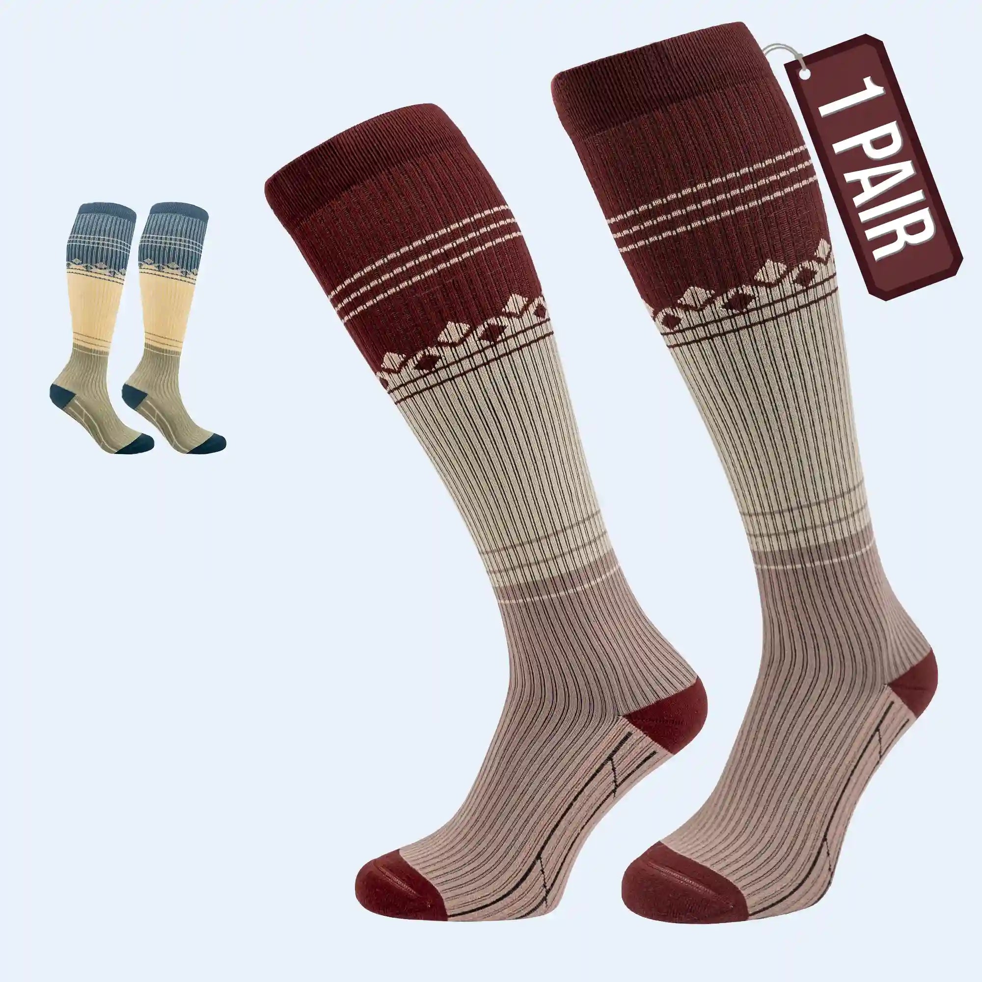 Premium Compression Socks for Long Flights & Running Secondary image
