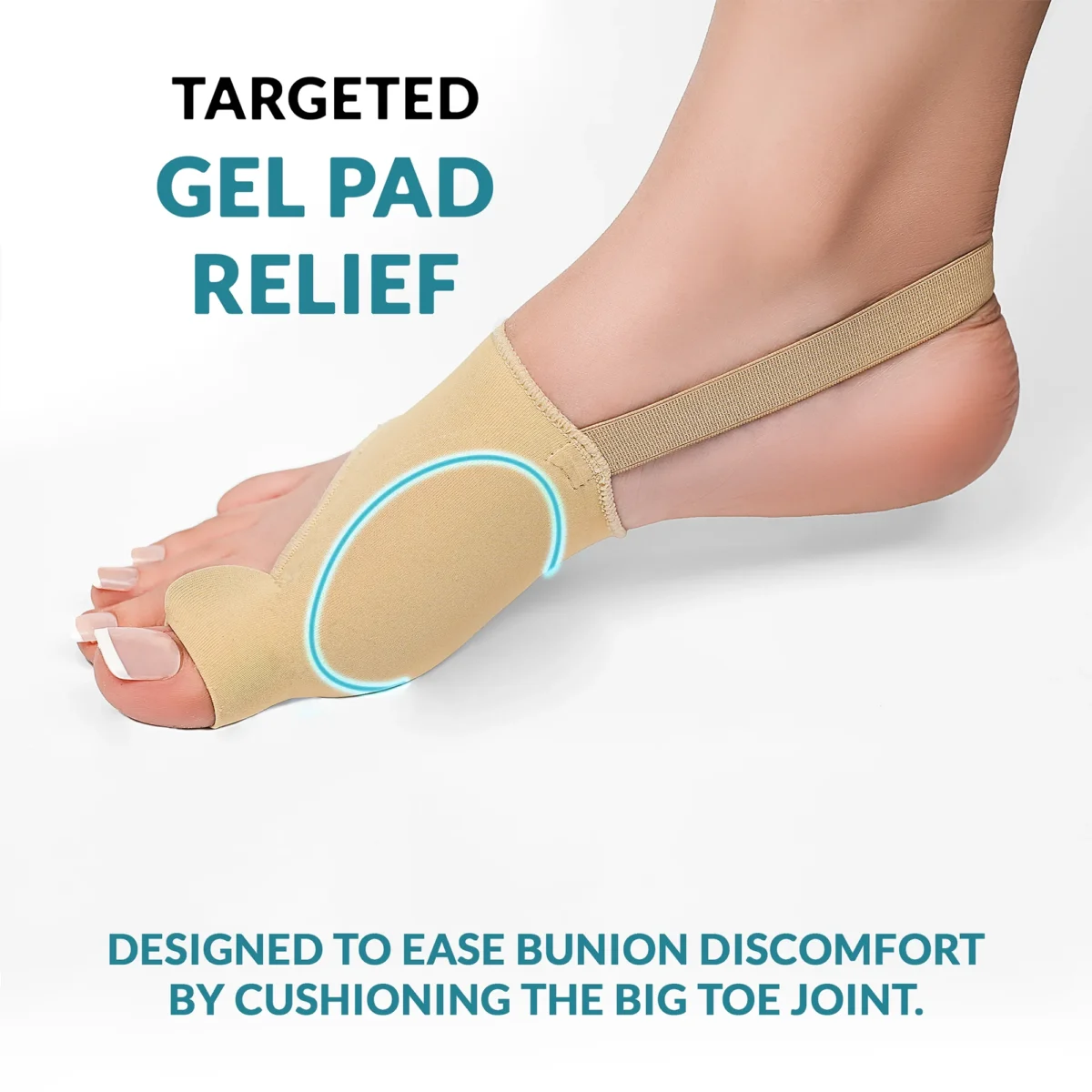 Silicone Bunion Corrector with Gel Pads and Heel Strap – Big Toe Separator & Straightener for Comfort and Support – Reduces Pressure & Soreness - Image 5