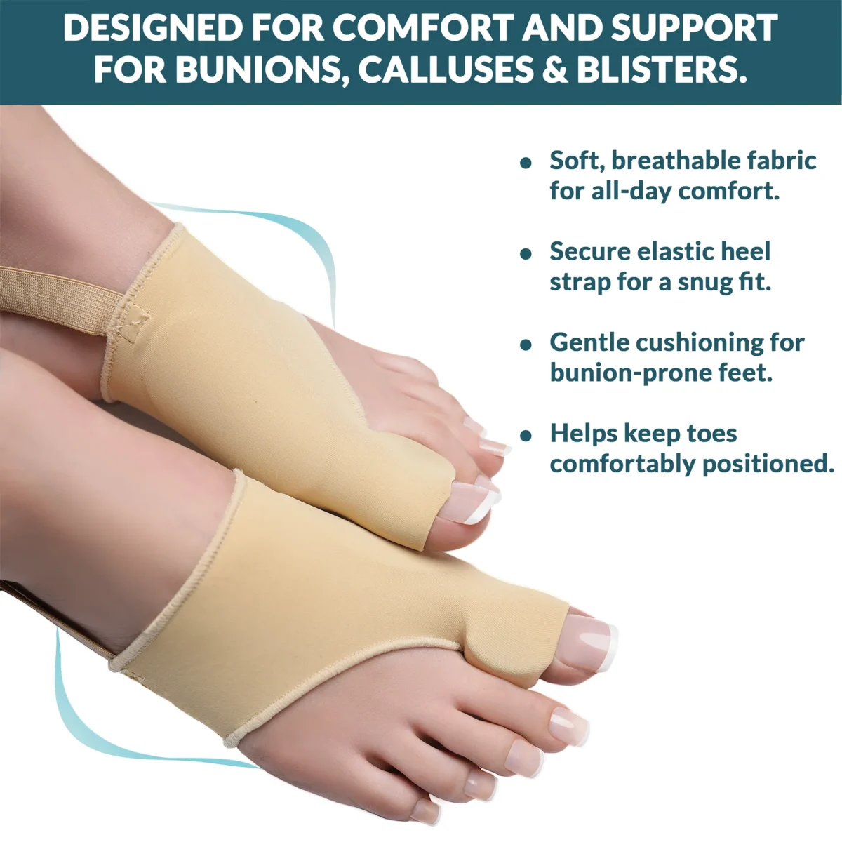 Silicone Bunion Corrector with Gel Pads and Heel Strap – Big Toe Separator & Straightener for Comfort and Support – Reduces Pressure & Soreness - Image 9