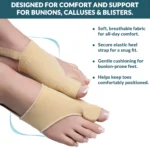 Silicone Bunion Corrector with Gel Pads and Heel Strap – Big Toe Separator & Straightener for Comfort and Support – Reduces Pressure & Soreness - Image 9