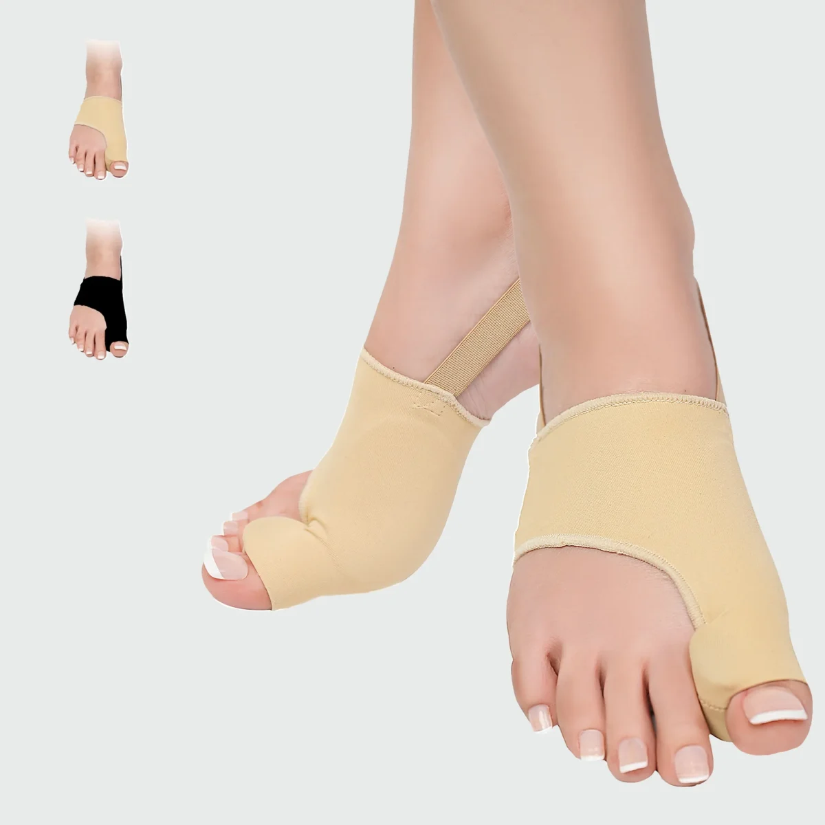 Silicone Bunion Corrector with Gel Pads and Heel Strap – Big Toe Separator & Straightener for Comfort and Support – Reduces Pressure & Soreness - Image 1