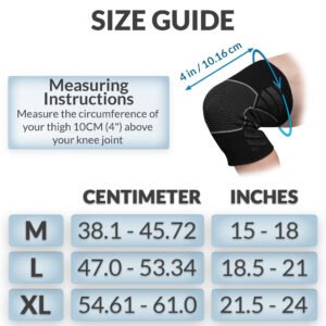 1 Pair Knee Support for Women & Men, Compression Knee Sleeves for Sports, Running, Squats, and Workouts, Flexible & Comfortable Fit 2 Supports product